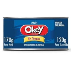 Atun Okey Trozos Al Natural 170 gr