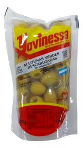 Aceitunas Yovinessa Verde Descarozada Doy Pack 150 gr