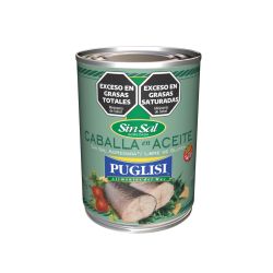 Caballa Puglisi En Aceite Sin Sal 380 gr
