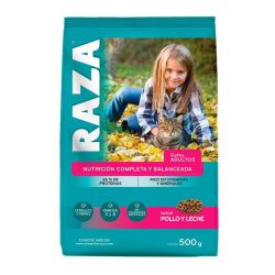 Alimento Para Gatos RAZA Pollo Y Leche 500 gr