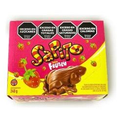 Chocolate Sapito Frutilla 24 Un 10 Gr