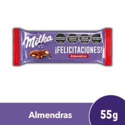 Chocolate Milka Con Almendras 55 Gr