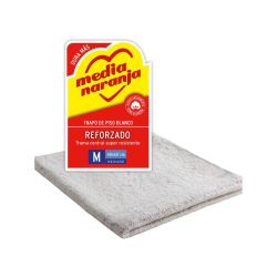 Trapo de piso Media Naranja Reforzado Blanco