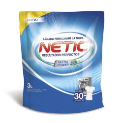 Jabón Liquido p/ Ropa Netic Doy Pack 3 lt