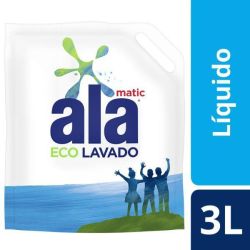 Jabón Liquido p/ Ropa Ala Ecolavado Doy Pack 3 lt