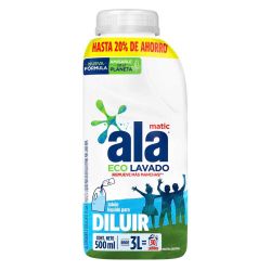 Jabón Liquido p/ Ropa Ala para Diluir 500 ml