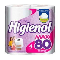 Papel Higienico Higienol Max Panal L y M 4x80 mts