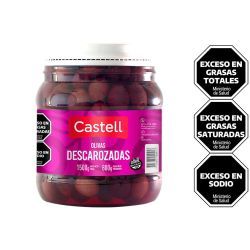 Aceitunas Castell Negra Descarozada Frasco 800g