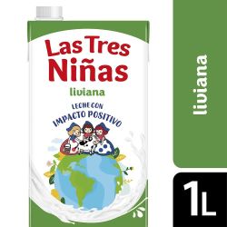 Leche Las Tres Niñas Descremada Fortificada 1 Lt