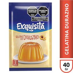 Gelatina Exquisita Durazno Reg 40 Gr