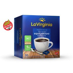 Cafe La Virginia en Saquitos Equilibrio 20 Un 5 Gr