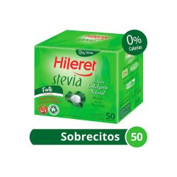 Endulzante Hileret En Polvo Stevia Forte 50 Sobres
