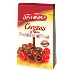Cerezas al Rhum con Chocolate Georgalos Estuche x100 Gr