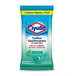 Toalla Desinfectante Ayudin Flowpack Fresco 36 Un