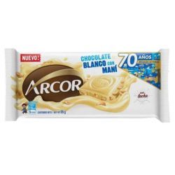 Chocolate Arcor Blanco Mani 95 Gr