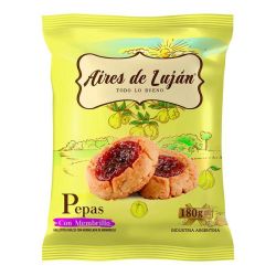 Galletitas Aires de Lujan  Pepas 180 Gr