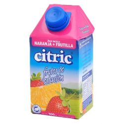 Jugo Citric Naranja Frutilla Tetra Gemina 500ml