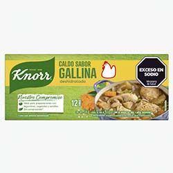 Caldo Knorr Gallina Nvo x 12 cub