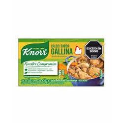 Caldo Knorr Gallina Nvo 6 cub