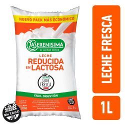 Leche LS. Reducida en Lactosa  Fortificadada Sachet 1L