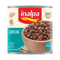 Lentejas Inalpa Lata Remojadas 300 gr