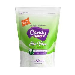 Toallitas Humedas CANDY Baby Aloe Vera Premium DP 50un