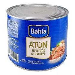 Atun Bahia Trozos de Lomo Al Natural 1.8 kg