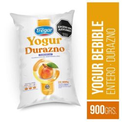 Yogur Entero Bebible Durazno Tregar x 900gr