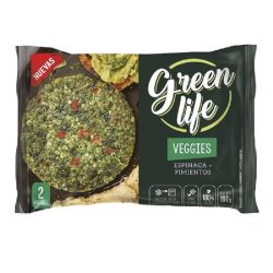Medallones Green Life Espinaca y Pimiento 2x95Gr