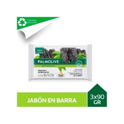 Jabon de Tocador Palmolive Particulas Carbon 3un 90gr