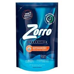 Jabon Liquido p/ Ropa Zorro Evol Quitamanchas DP 800ml