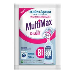 Jabon Liquido P/ Ropa Multimax Suavizante Diluible Rinde 800