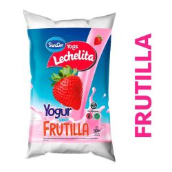 Yogur Lechelita Bebible Entero Frutilla 900ml