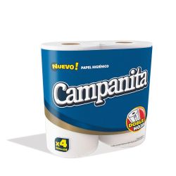 Papel Higienico Campanita Doble Hoja 4x30 mts