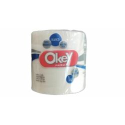 Papel Higienico Okey Hoja Simple Blanco 1x50 mts(LP)