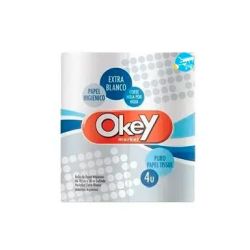 Papel Higienico Okey Doble Hoja Blanco 6x20 mts(LP)