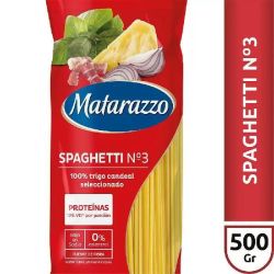 Fideos Matarazzo Spaghetti Nº3 500 Gr