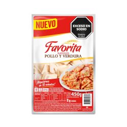 Ravioles Pollo y Verdura Favorita 450 gr