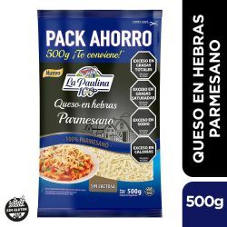 Queso en Hebras Parmesano La Paulina 500 gr