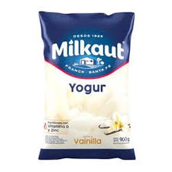 Yogur Milkaut entero Vainilla Fort.VitDyZinc sachet x 900 g