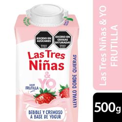 Yogur Bebible Frutilla & Yo Las Tres Niñas x 500 Gr