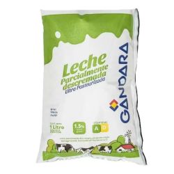 Leche Gandara Descremada Sachet 1 Lt