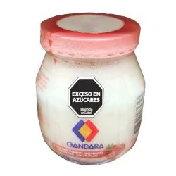 Yogur Gandara Vidrio Frutilla 200 Grs
