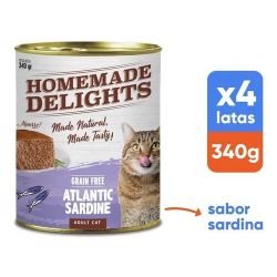 Alimento Humedo para Gatos Sardina del Atlántico 340 Gr