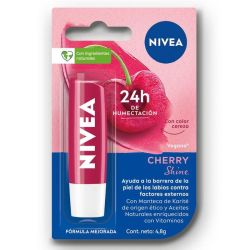 Balsamo Labial Nivea Humectante Cherry Shine x 4,8g