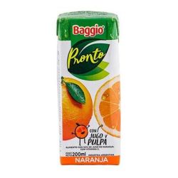 Jugo Baggio Naranja Light 200 Ml