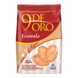 Bizcochitos 9 de Oro Granola VITAMINA D 180 Gr