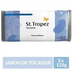 Jabon de Tocador Saint Tropez Frescura Marina 3x125 Gr