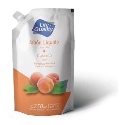 Jabon Liquido Life Quality Durazno Doypack 220 Ml