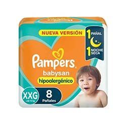 Pañales Pampers Babysan Regular XXG 8 Un